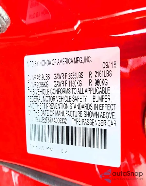 2019 Acura Tlx Technology z USA, uszkodzony, nr VIN 19UUB2F67KA006332